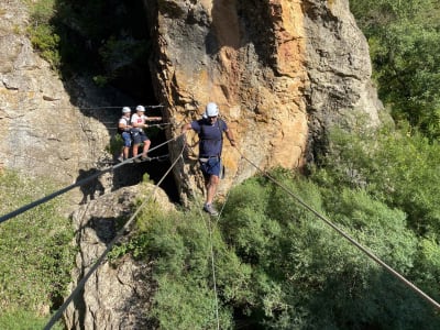 Via Ferrata Peñas Juntas nivel K1 en la Sierra de Guara, Huesca