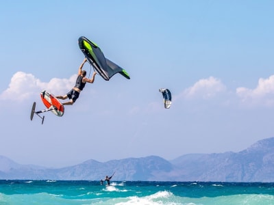 Wing Foiling Lessons at Theologos Beach in Rhodes