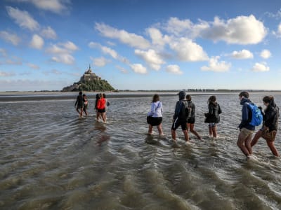 Geführter Spaziergang in der Bucht von Mont-Saint-Michel