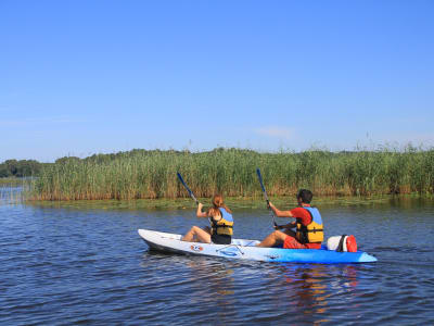 Location de kayak sur le lac de Mimizan dans les Landes