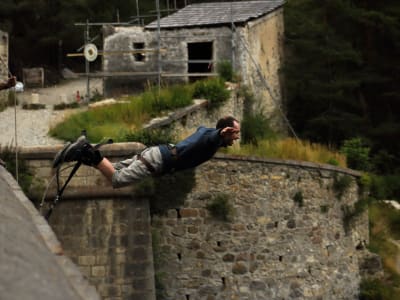 Puenting desde el puente de Asfeld (60 metros) en Briancon