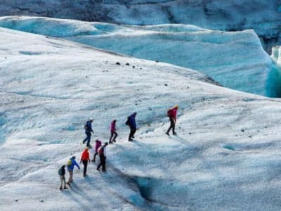 Circuit des cascades de la côte sud et randonnée dans les glaciers au départ de Reykjavik