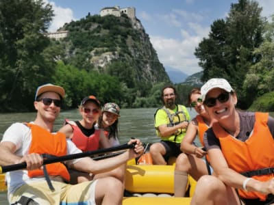 Rafting down the Adige River from Dolcè, Lake Garda