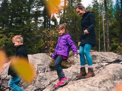 Immersive experience and hike in the Trou de la Fée park near Lac Saint-Jean