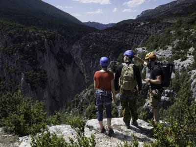 Via Cordata of Main Morte in the Verdon Gorge