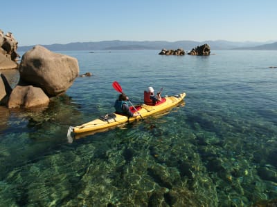 Biwakausflug mit dem Seekajak auf der Halbinsel Isolella, Ajaccio
