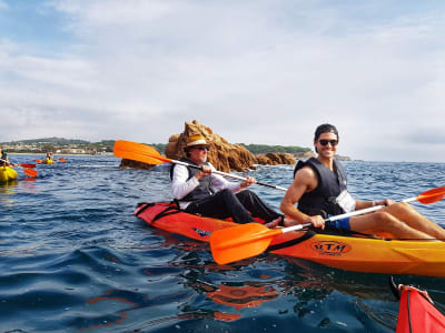 Route guidée sur le chemin de Ronda de S'Agaró et excursion en kayak depuis Sant Pol de s'Agaró, Costa Brava