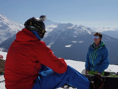 Curso de snowboard en Les Arcs 1950, Paradiski