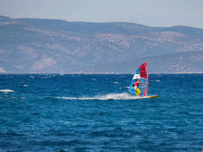 Leçon de planche à voile à Nauplie