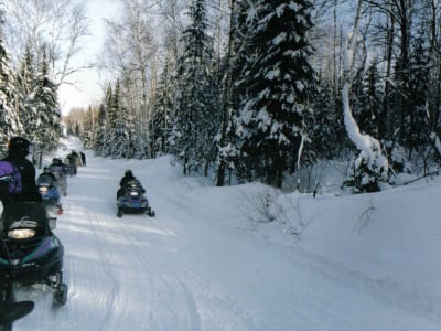 Snowmobile excursions in Auron near Nice