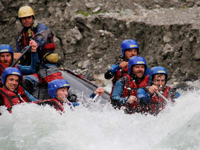 Rafting auf dem Dora Baltea, Aostatal