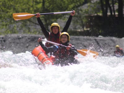 Descenso en canoa por el río Giffre en Samoëns