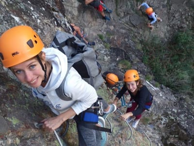 Vía ferrata de Pont du Diable en Ardèche