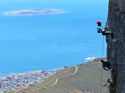 Rappel en Ciudad del Cabo en la Montaña de la Mesa