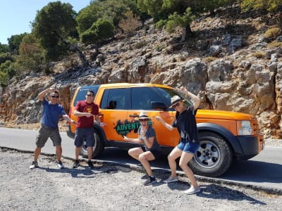 Geführte Jeep-Safari-Touren zum minoischen Palast von Knossos und zum alten Töpferdorf in den Bergen von Elounda