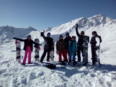 Freeride and freestyle snowboard sessions in Risoul