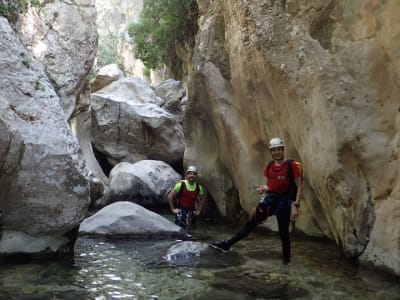 Iniciación al barranquismo en el Gorgo de la Escalera, cerca de Valencia