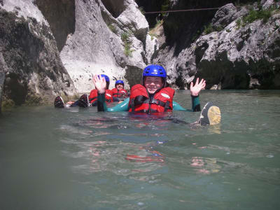 Randonnée aquatique dans les Gorges du Verdon, près de Castellane