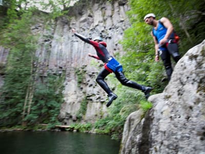 Canyoning in the Ultra Aerocanyon of la Besorgues, Ardèche