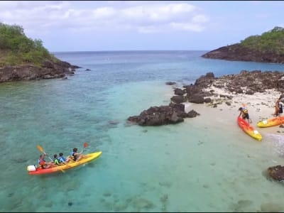 Seekajakverleih im Cousteau-Reservat ab Bouillante, Guadeloupe