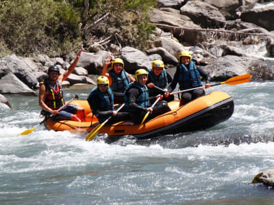 Complete descent of the Ubaye river in rafting near Barcelonnette