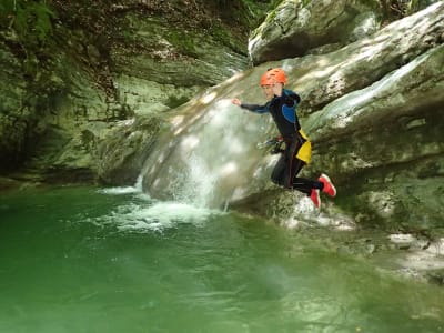Canyon of Angon near Annecy lake in Haute-Savoie
