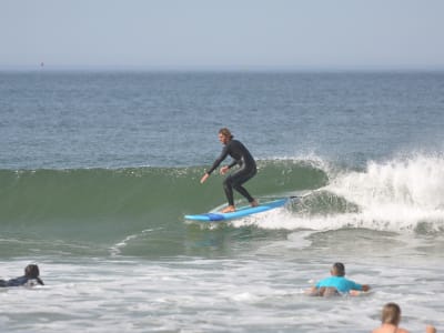 Cours de surf à Bretignolles-sur-Mer, Vendée