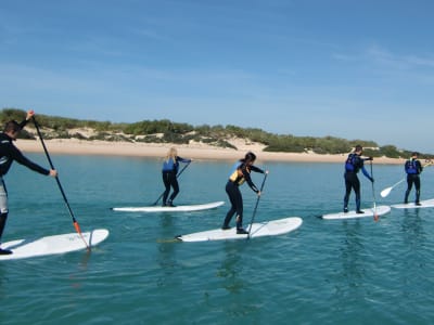 Stand up paddle lesson in Sancti Petri, near Cádiz