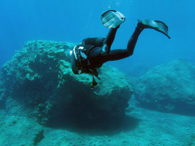 First Diving Experience from Caldera Beach in Santorini