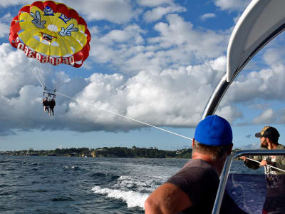 Parasailing in Guadeloupe from Le Gosier