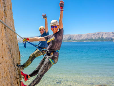 Guided Kayak and ‘Life on Mars’ Via Ferrata Excursion from Ručica beach near Novalja