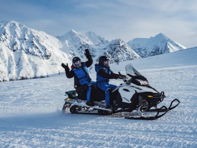 Schneemobil-Safari in den Lyngen-Alpen von Tromsø aus