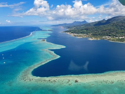 Microlight Flight over Raiatea from Uturoa