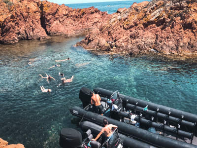 Excursión en barco por la reserva natural de Estérel, Cannes