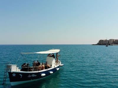 Bootsfahrt bei Sonnenuntergang und Aperitif in Cefalù, Sizilien