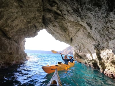 Guided Sea Kayaking Excursion from Kambia Beach in Santorini