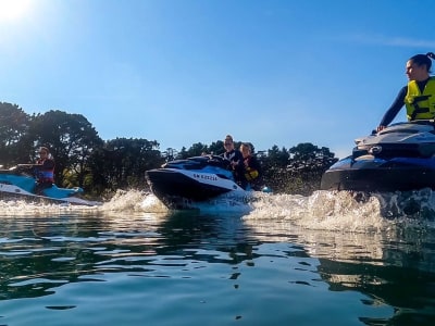 Randonnée jet-ski en mer à l'Espace Crouesty, dans le Golfe du Morbihan