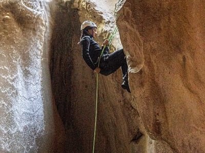 Canyoning adventure at the Infierno Canyon in the Sort Gorges