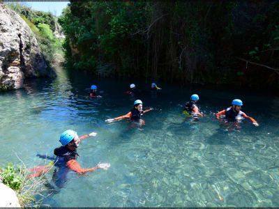 Familien-Canyoning am Gorgo de la Escalera, nahe Valencia