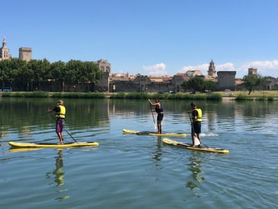 Viaje autónomo en Paddle surf por el Ródano en Aviñón