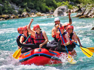 Rafting auf dem Fluss Soča von Bovec aus