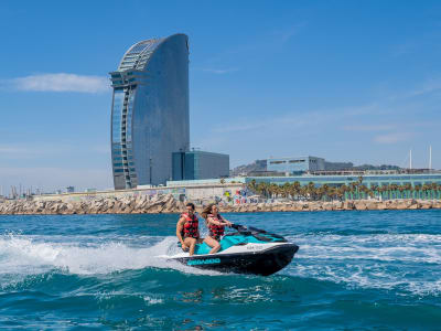 Jet ski rental on the coast of Barcelona