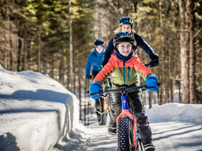 Excursión privada guiada en Fat Bike desde Lac-Delage por los bosques de Quebec