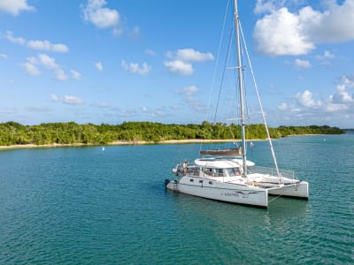 Excursión en catamarán en el Grand Cul-de-sac marin desde Petit-Canal, Guadalupe