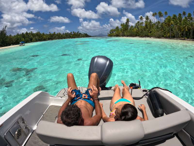 Tour privé en bateau avec snorkeling dans le lagon de Raiatea et Taha’a