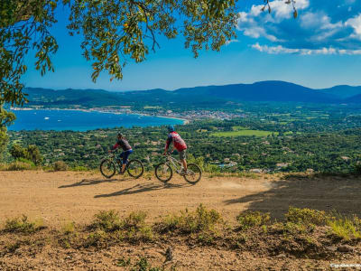 Paseo en bicicleta eléctrica de montaña por la península de Saint-Tropez con cata de vinos