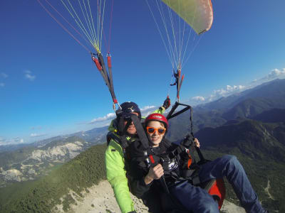 Tandem Paragliding over Barrême, near Digne-les-Bains