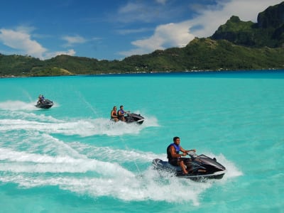 Excursión guiada en moto acuática en Saint-Martin desde Anse Marcel