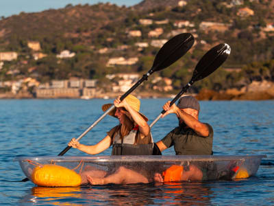 Transparenter Seekajakverleih in Le Lavandou