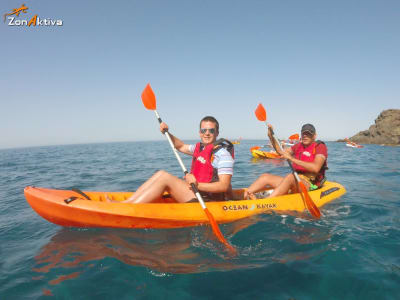 Excursión en kayak desde La Fabriquilla hasta el Arrecife de las Sirenas, Cabo de Gata